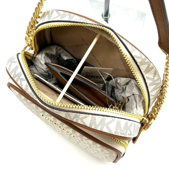 Michael Kors JST Medium Logo Crossbody & Matching Coinpouch Card Case Wallet - Picture 14 of 15